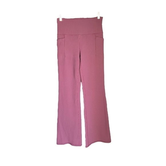 Athleta - Salutation Stash Rib Flare Leggings Sz MT - Picture 4 of 9